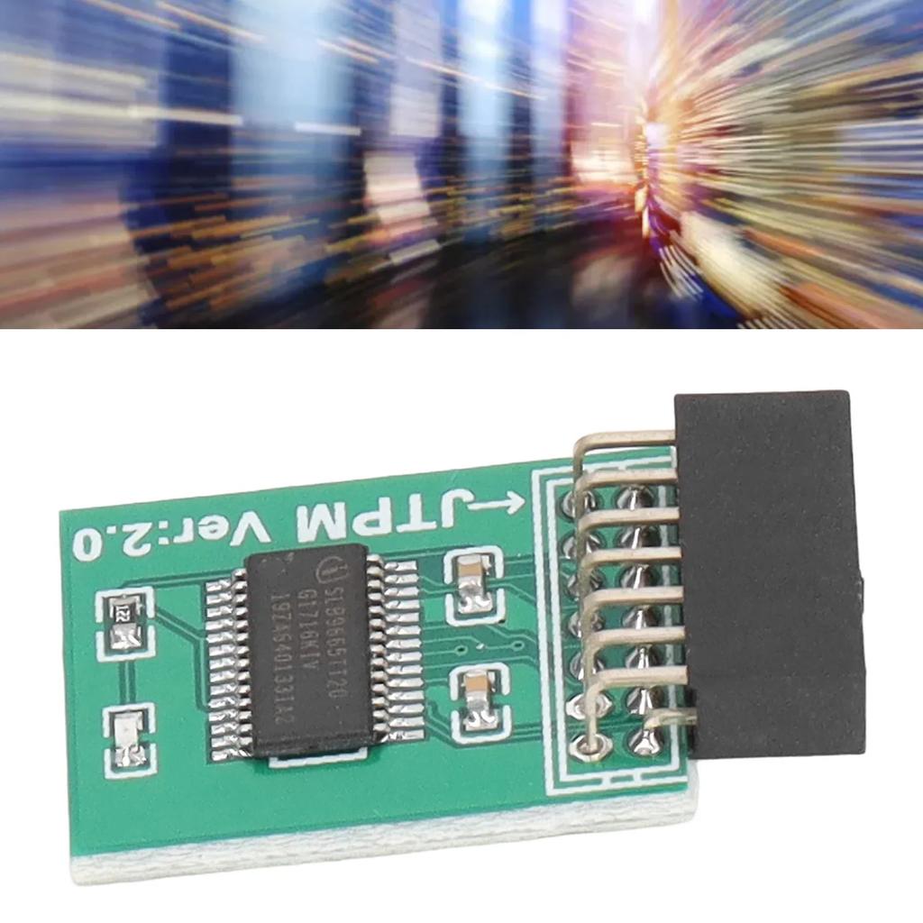 14 Pin LPC Interface TPM Module Board For MSI TPM 2.0 Module Strong Encryption for Win11 Green for MSI TPM2.0 Module TPM Module
