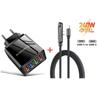 3.1A 4 порта EU/US Plug USB зарядное устройство для быстрой зарядки QC 3.0 зарядное устройство для телефона iPhone Samsung Xiaomi зарядный адаптер