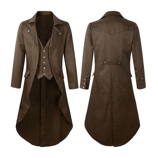 Приталенный смокинг с лацканом, с длинными рукавами, в стиле ретро, пиджак для платья, пиджак для костюма в средневековом стиле, одежда для праздничных вечеринок