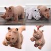 Rhino Plush Toy Stuffed Animal Doll For Kids Gift Cartoon Bedroom Decoration
