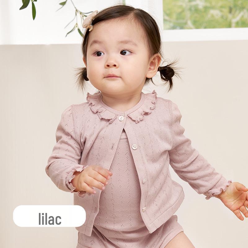 Xiao An Dan Toddler Spring & Autumn Long Sleeve Cardigan - Modal Cotton Blend