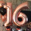 40-дюймовые воздушные шары с цифрами, легко надуваются, широко используются большие воздушные шары из фольги, большие воздушные шары с цифрами, украшение для вечеринки