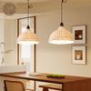 Japanese Wabi-Sabi Paper Art Pendant Light for Tea Room, Zen Homestay, Cafe, Bar Counter, and Entrance Decor.