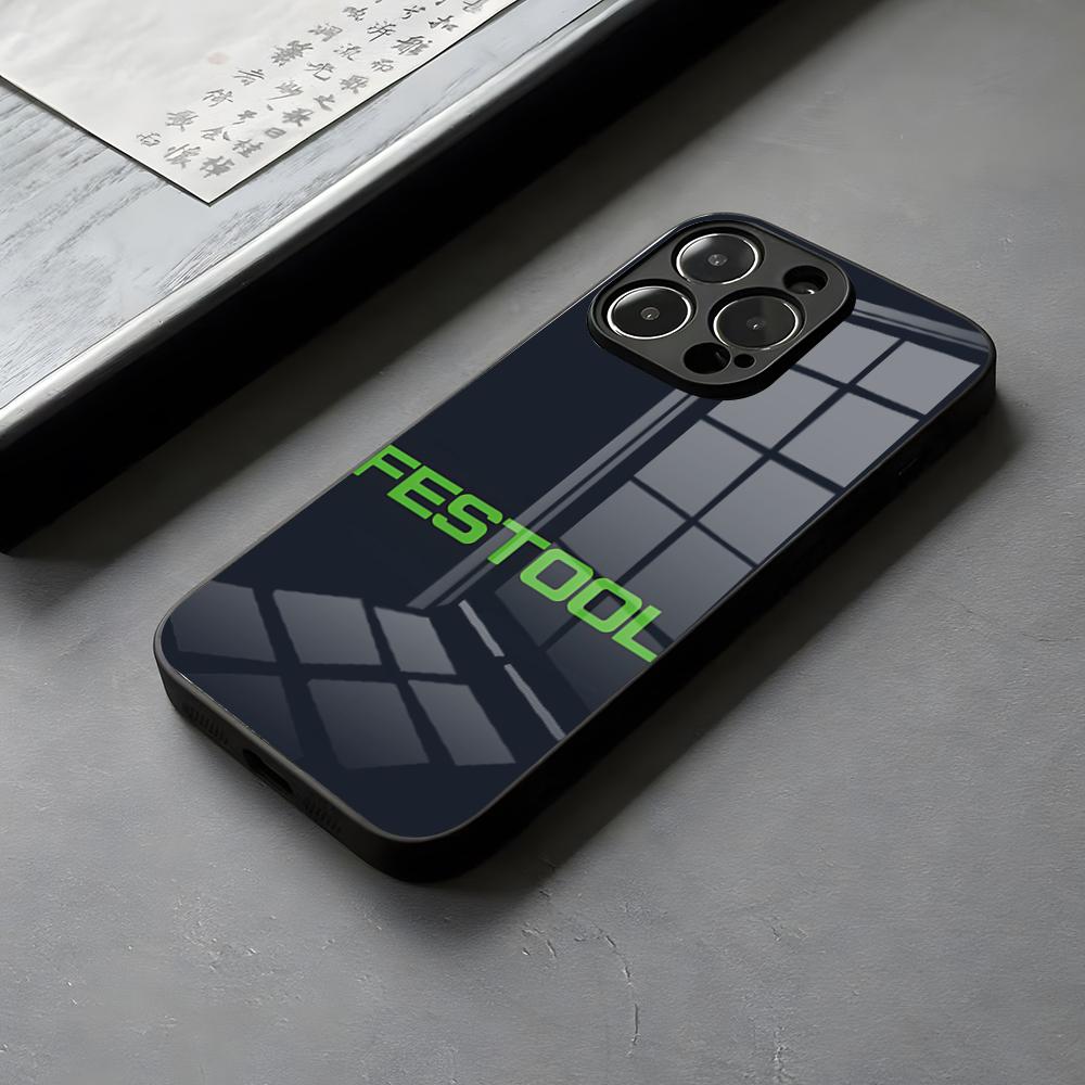 Крутой ящик для инструментов Festool Чехол для телефона Стекло Для IPhone 16 15 14 Pro Max 13 12 Mini 11 X XS XR Подарок для пары 8 Plus Для Samsung S 25 24 2