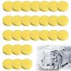 Car Wash Wax Sponges 10cm Car Wash Sponge Wax Polishing Easy To Removes Increases Round Wax Car Wash Supplies Sponges, (27-Pack, Round, Diameter) -