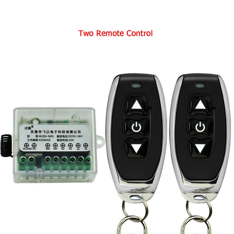 DC Motor Remote Control Linear Actuator Controller CW And CCW 433MHz 50m MAX Current 2.5A