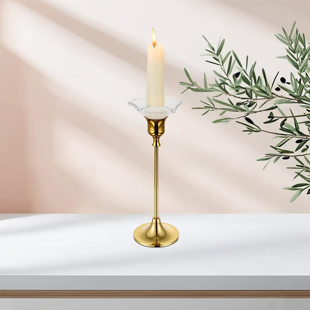 3 Piece Transparent Candle Drip Tray Reusable Candle Drip Protector Glass Wax Catcher Tray  Hotel