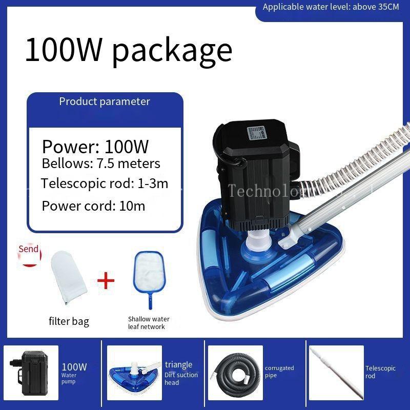 Бассейн, пруд для рыбы загрязнение машина фильтрующее устройство всасывание экскрементов очиститель бассейна для подводного вакуумного насоса Семейные расходы Треугольник