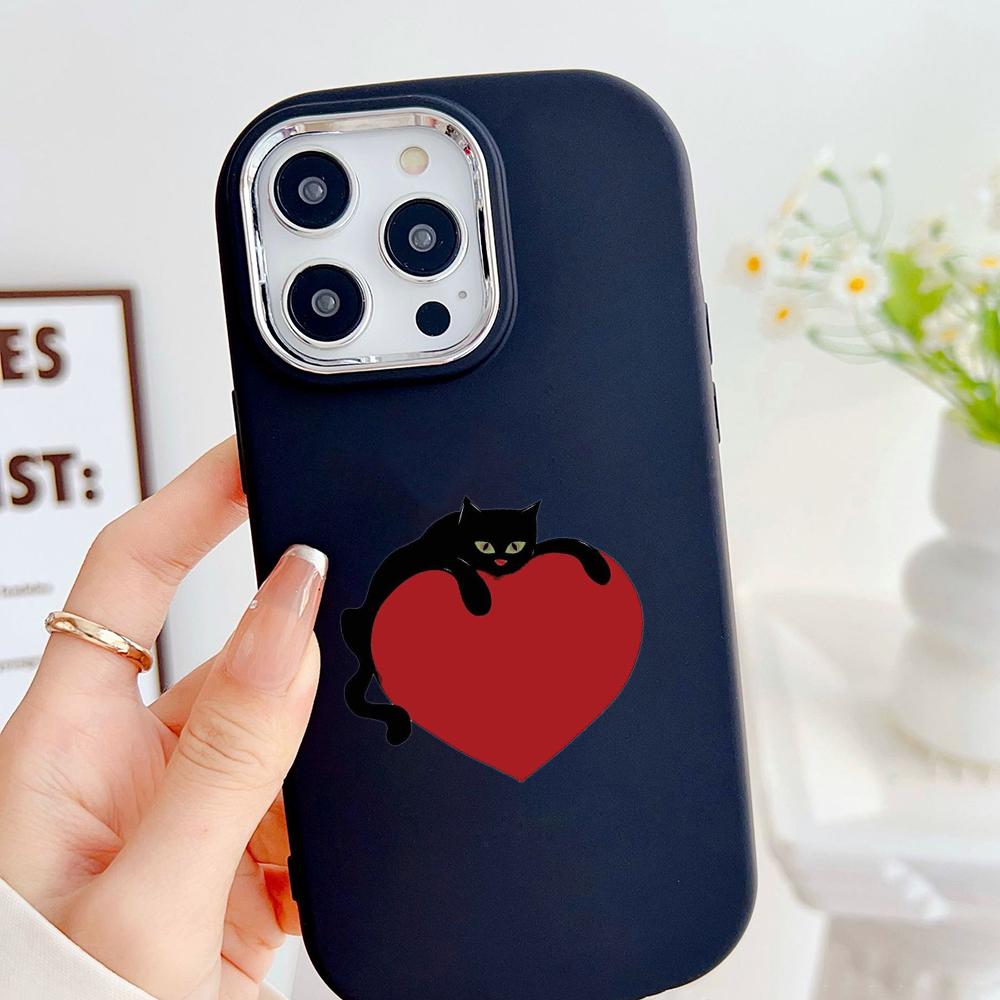 LZ8 Cartoon Cat Cute Art Soft Phone Case for Samsung S24 Ultra S23 Plus S21 FE A16 A54 A34 A52 A06 Infinix Hot 40 30i Lens Protection Shockproof Cover