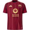 adidas Домашняя футболка AS Roma 24/25 Бордовая Унисекс Футбольная рубашка IT6058