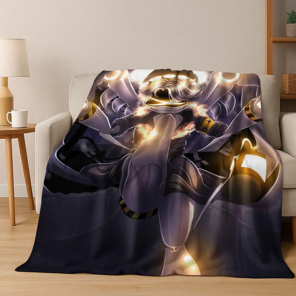 Cartoon Murder Drones Uzi Robot Art Flannel Blanket,Cozy Soft Throw Blanket for Home Bedroom Bed Sofa Picnic Cover Gift Kids