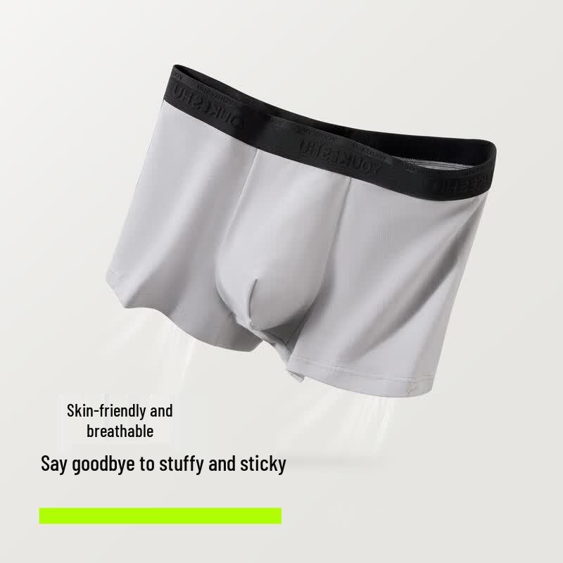 Men's Breathable Antibacterial Pure Cotton Boxer Briefs