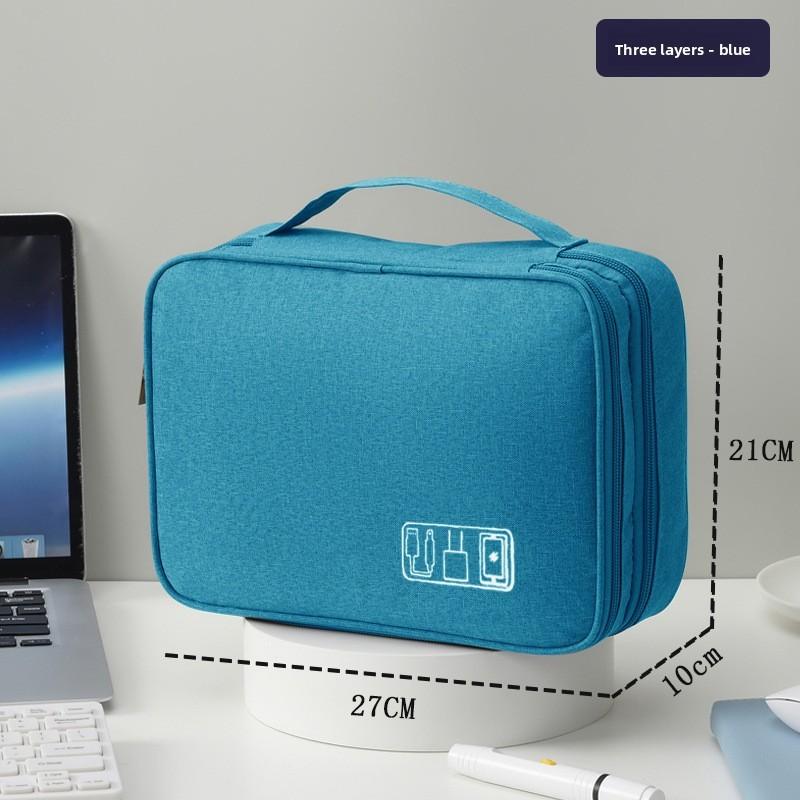 Travel Digital Storage Case With Shockproof Design For Power Banks And Headphones