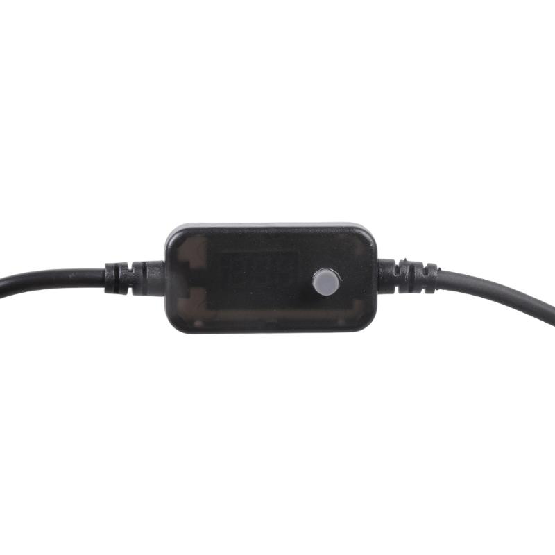 Витой USB C - DC5.5x2.1мм Кабель питания Регулируемые напряжения 5В 9В 12В 15В 20В для устройств быстрой зарядки Черный