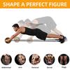 Ab Roller Workout Fitness Exercise Abdominal Wheelaa Roller Elastic Strength for Arm Waist Leg Training Roll Out Muscle Equipment