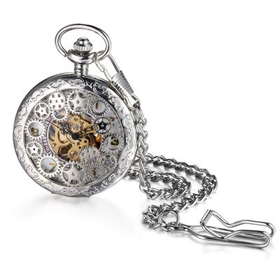 JEWELRYWE карманные часы с автоматическим заводом механические скелетонированные аналоговые часы-подвеска карманные часы водонепроницаемые в старинном стиле дракон феникс китайский стиль