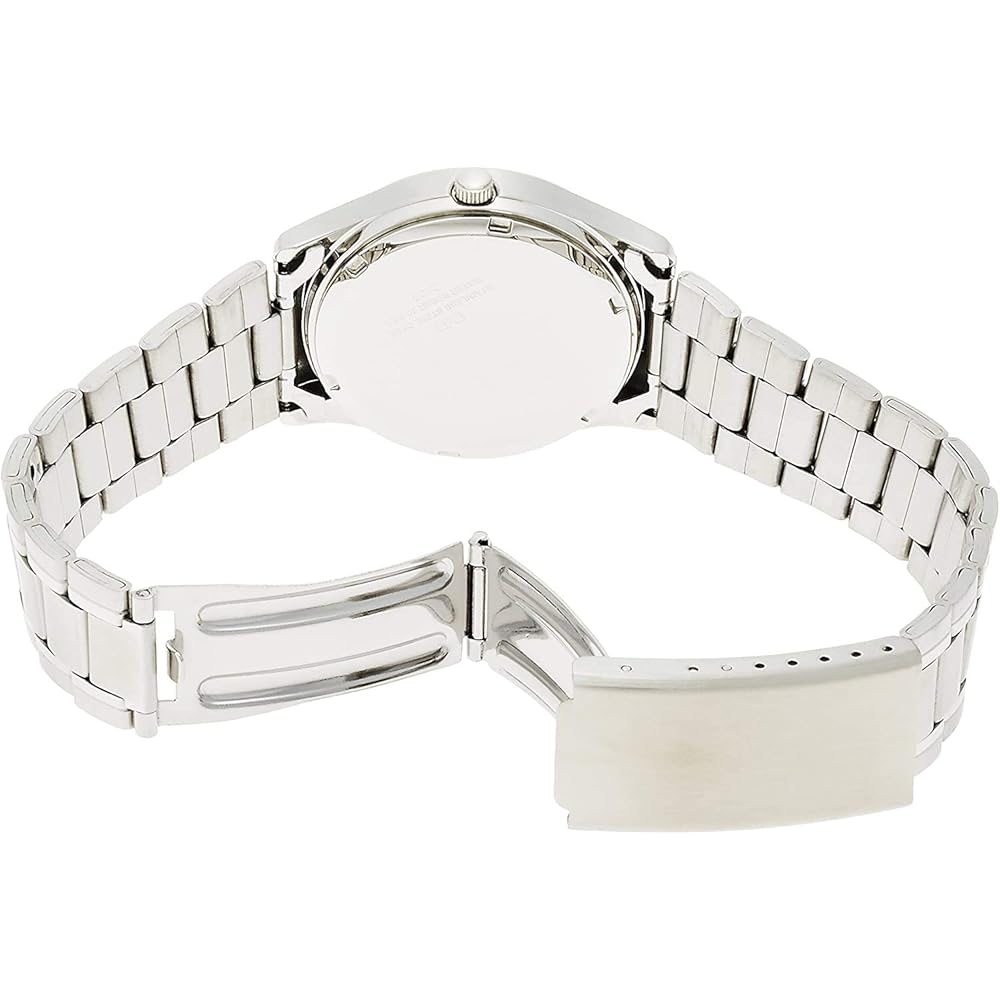 Citizen Q&Q Analog Waterproof Watch with Date and Day Metal Band W472-204 Men's White