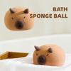 Прекрасная мочалка-шарик Капибара для ванны, для лица, для растирания тела, супермягкая губка для вспенивания