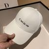 Spring and summer new baseball cap women's fashion versatile embroidered letters trendy brand cap showing face small sun protection visor men