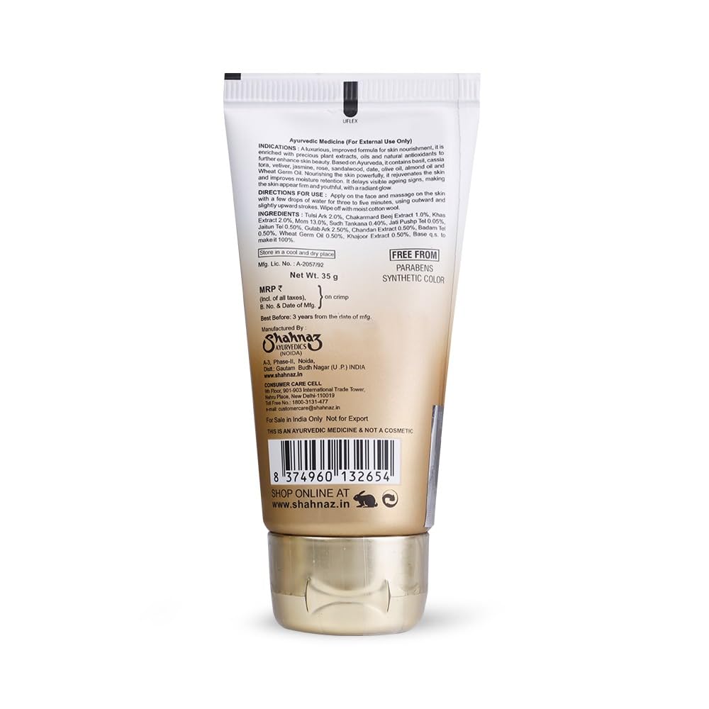 Shahnaz Husain Shalife Premium Nourishing Cream Deep Moisture Face Massage Glow Care 60 G Pack Of 1 Daily Use Home