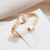 Kinel Vintage Gold Color Rings For Women Natural Zirconia Setting Trendy Jewelry