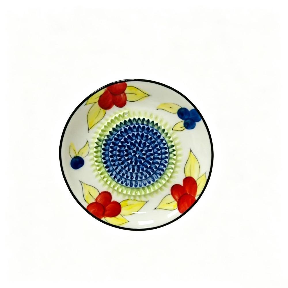 Non-Slip Ceramic Ginger Grater Easy Clean Fruit Grinding Tool Manual Garlic Masher  Tomato Grating