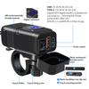 Motorcycle Phone Charger, USB Type C Quick Charge 3.0 Motorcycle USB Charger with Voltmeter ON/Off Switch for Phone Tablet 7/8inch Handlebar