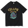 Футболка Cellfie Смешная Биология Наука Графическая Футболка Cell Selfie Каламбур Топ Винтажная Эстетика Уличная Одежда Повседневная Унисекс Летняя Футболка