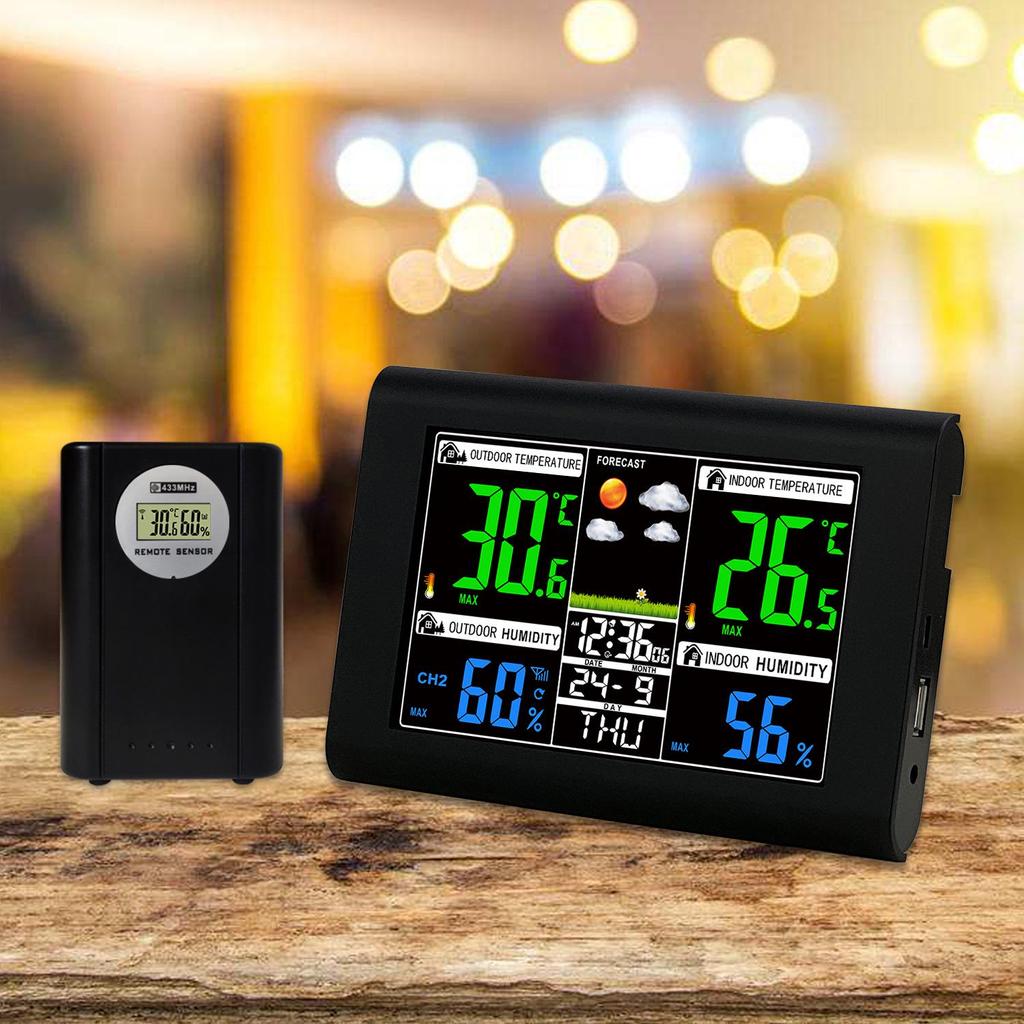 Часы с высокоточным прогнозом погоды и мониторингом температуры и влажности