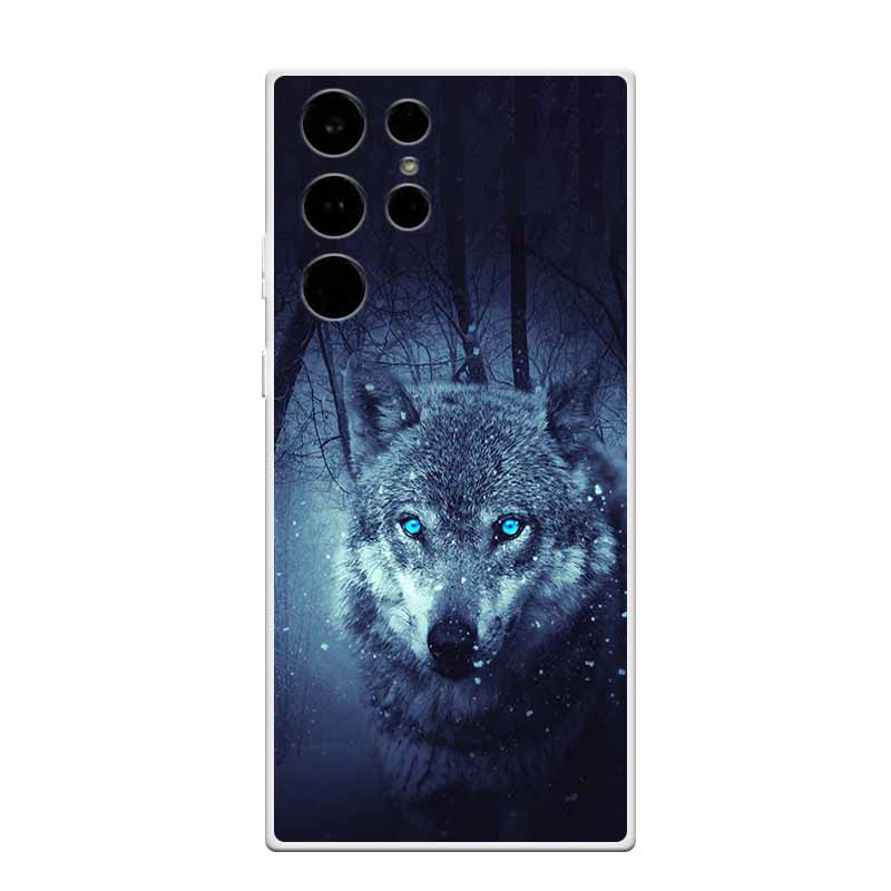 Clear Soft Case for Samsung S23 Ultra Silicone TPU Phone Back Cover for Samsung Galaxy S23 Samsung S23 Transparent Animal Coque