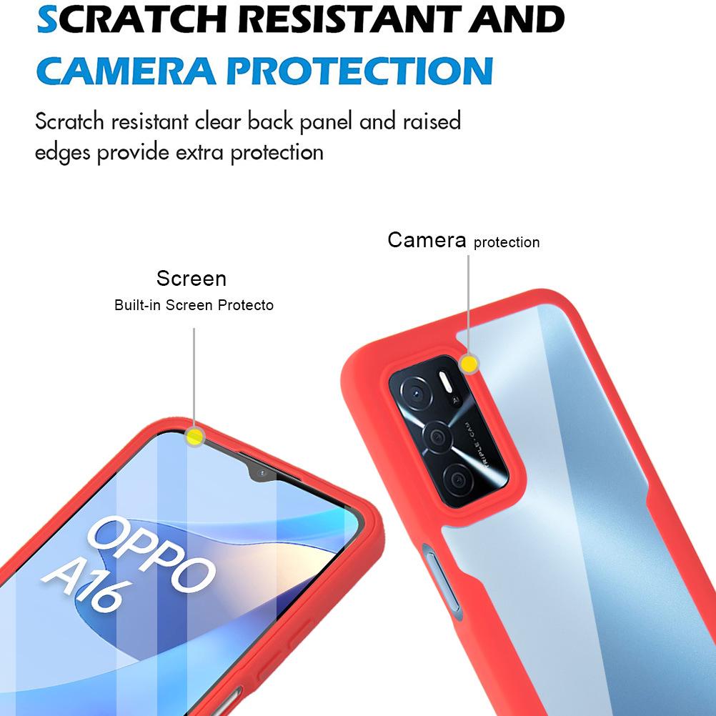 Чехол для OPPO A79 и Realme C30 со встроенной защитой экрана - Ударопрочный, всесторонне защитный чехол