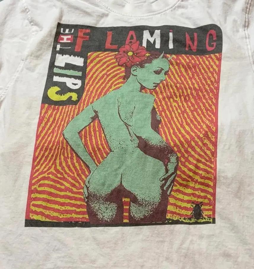 Винтаж 1995 года Футболка с концерта группы The Flaming Lips унисекс все размеры TU055 Унисекс футболка
