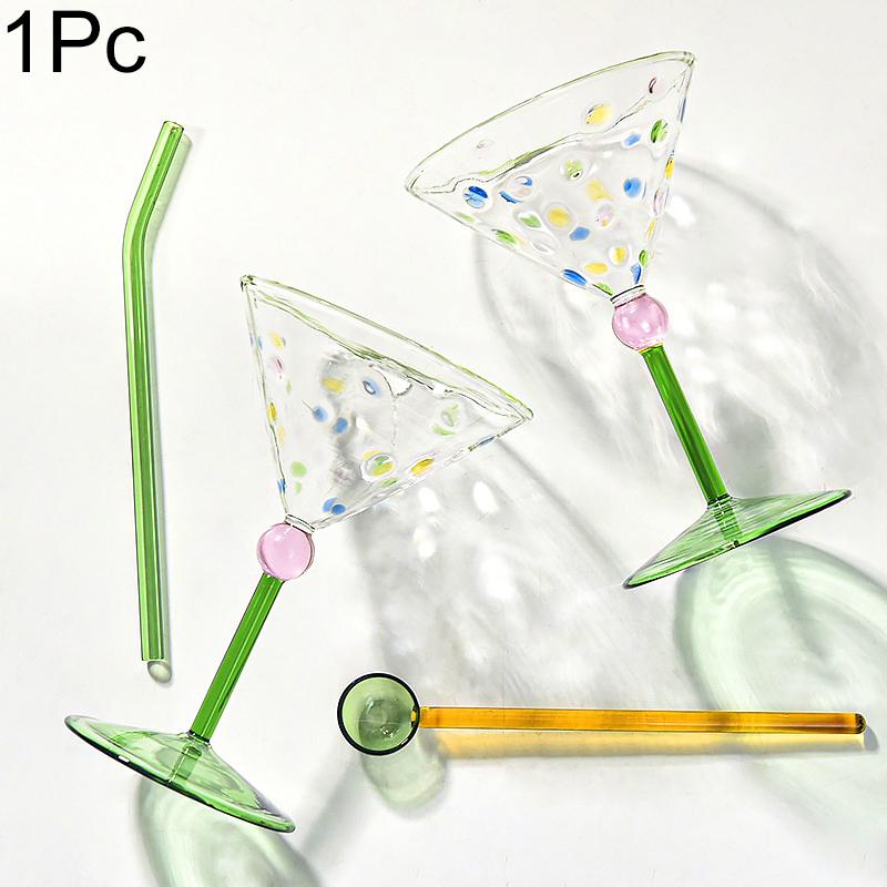 1 шт. Игривая чашка из стекла с цветными блоками, на высоком каблуке, кофейная чашка, столовая посуда, бокал для чаепития, подарок, бокал для вина, элегантный, 150 мл