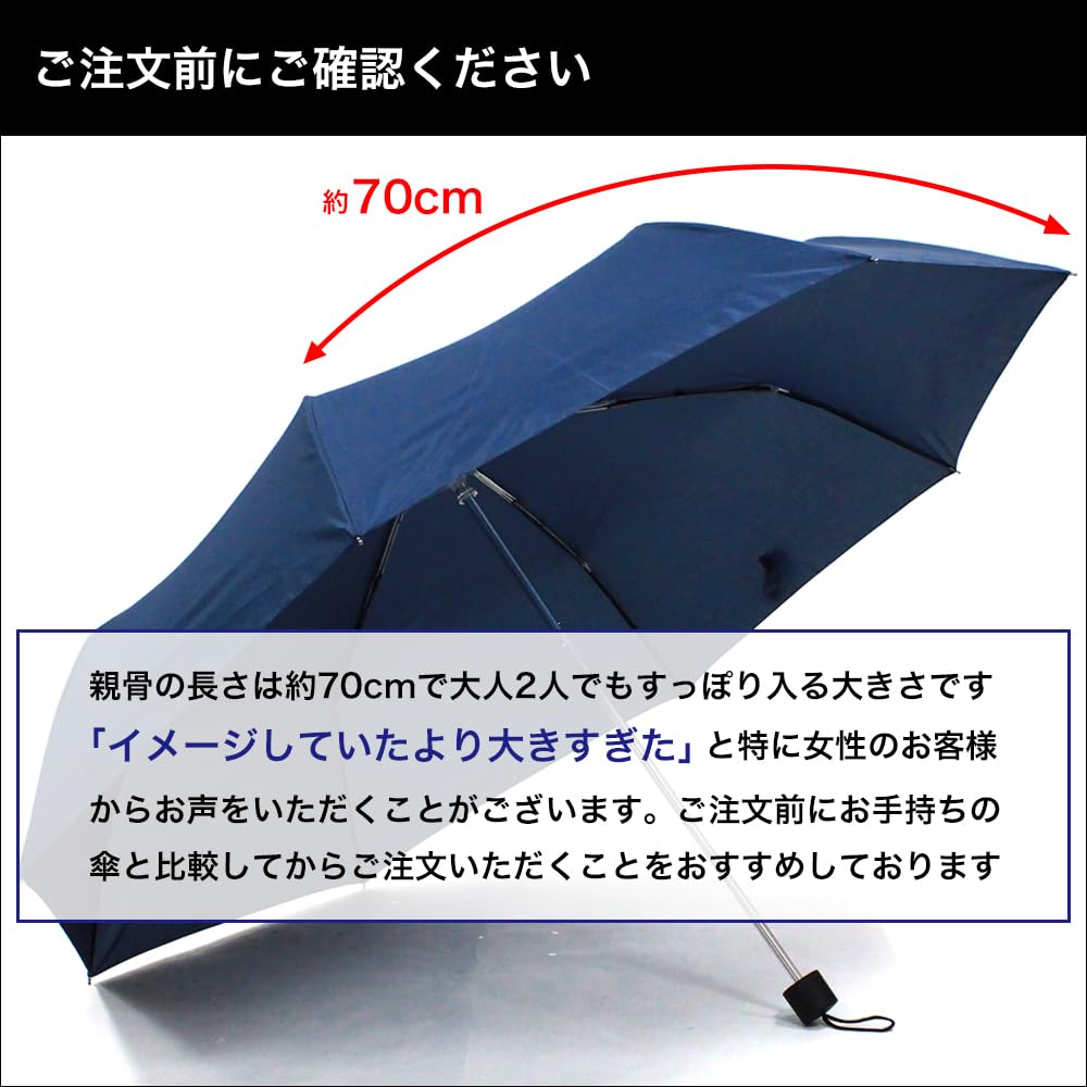 Зонт D70 складной, для солнечной и дождливой погоды, большой, с основными спицами, дневной, 70 см, (военно-морской флот)