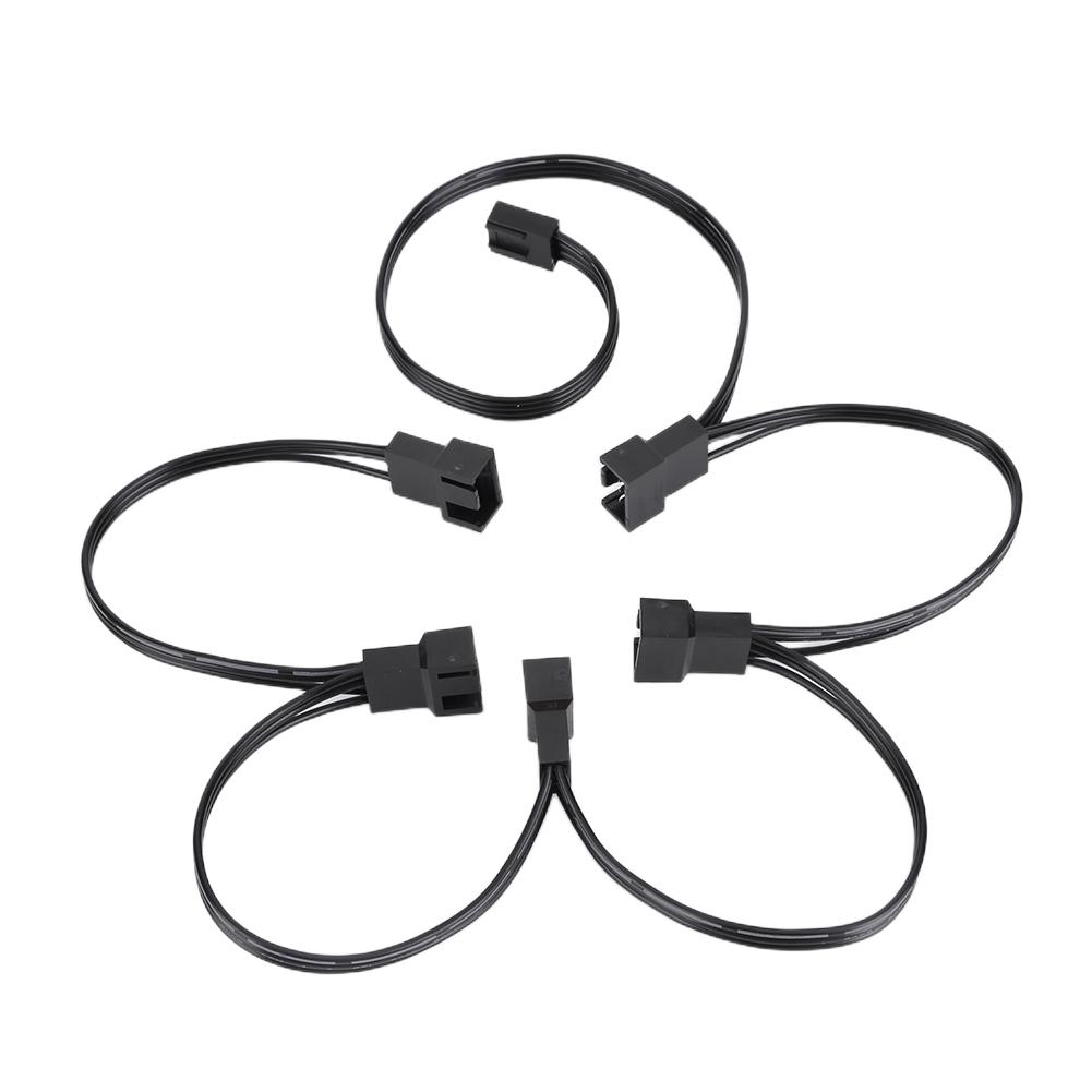 Портативный вентилятор PWM разветвитель гнездо-папа разветвитель питания изоляционный материал ПВХ удлинительный кабель разъем для корпусного вентилятора ПК