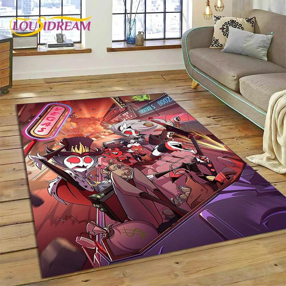 Мультфильм H-Helluva Boss Blitzo H-Hazbin Hotel Rug Ковер для гостиной Спальня Домашний декор, напольный коврик Нескользящий для дивана Коврик