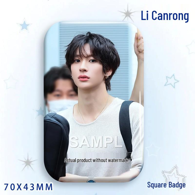 Li Canrong Concert Star Badge Laser Sticker Brooch Ornament