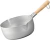 Hokuriku Aluminum Yukihira Pan, 22cm, Aluminum, IH Compatible, Made In Japan, for Simmered Foods, Anodized Aluminum Finish, Hanayuki (A-2743)