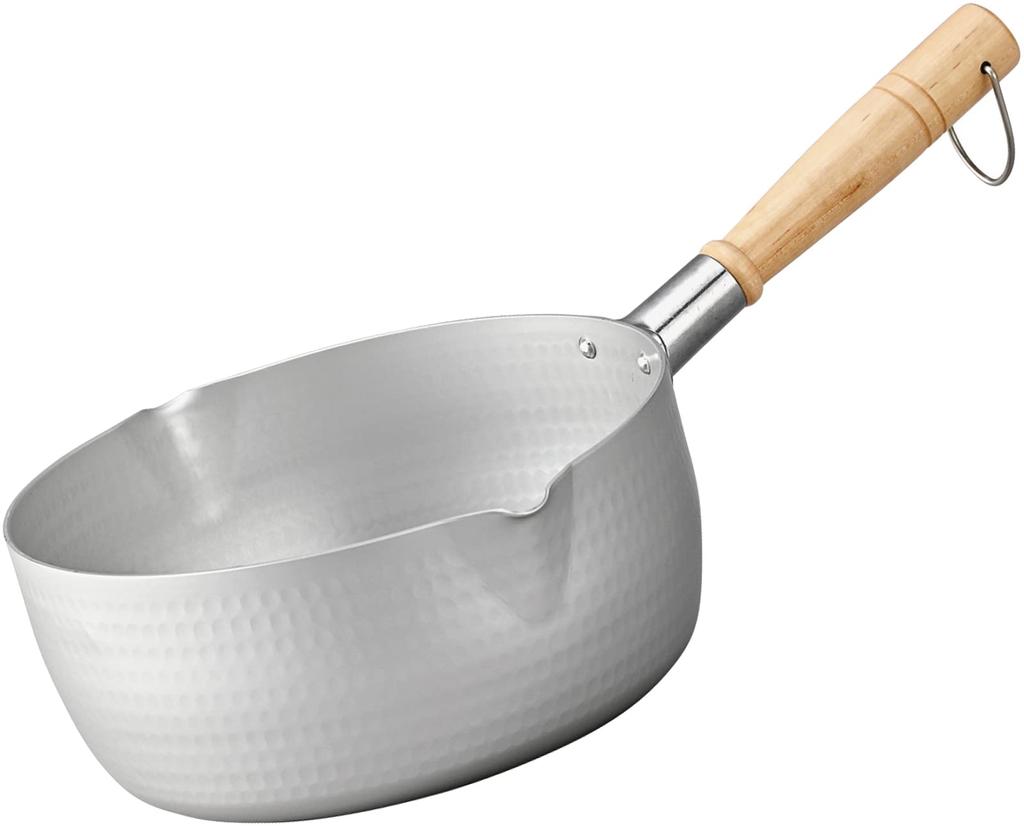 Hokuriku Aluminum Yukihira IH Made in for Simmered Anodized Aluminum Hanayuki Pan, 22cm, Aluminum, Compatible, Japan, Foods, Finish, (A-2743)