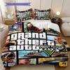 Grand Theft Auto V Cover Artwork Bedding 1 Duvet Cover 2 Pillowcase Without Core Duvet Cover And Pillowcase Bedding Set