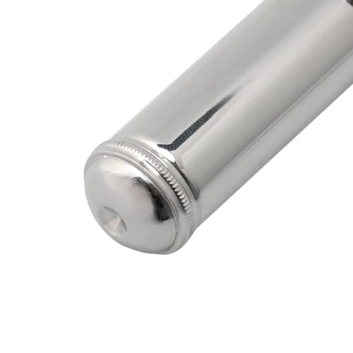 Flute Head Joint, Head Joint, Mouthpiece, Replacement Part, Brass, Nickel Plated, 22.6cm Length, 20mm Socket