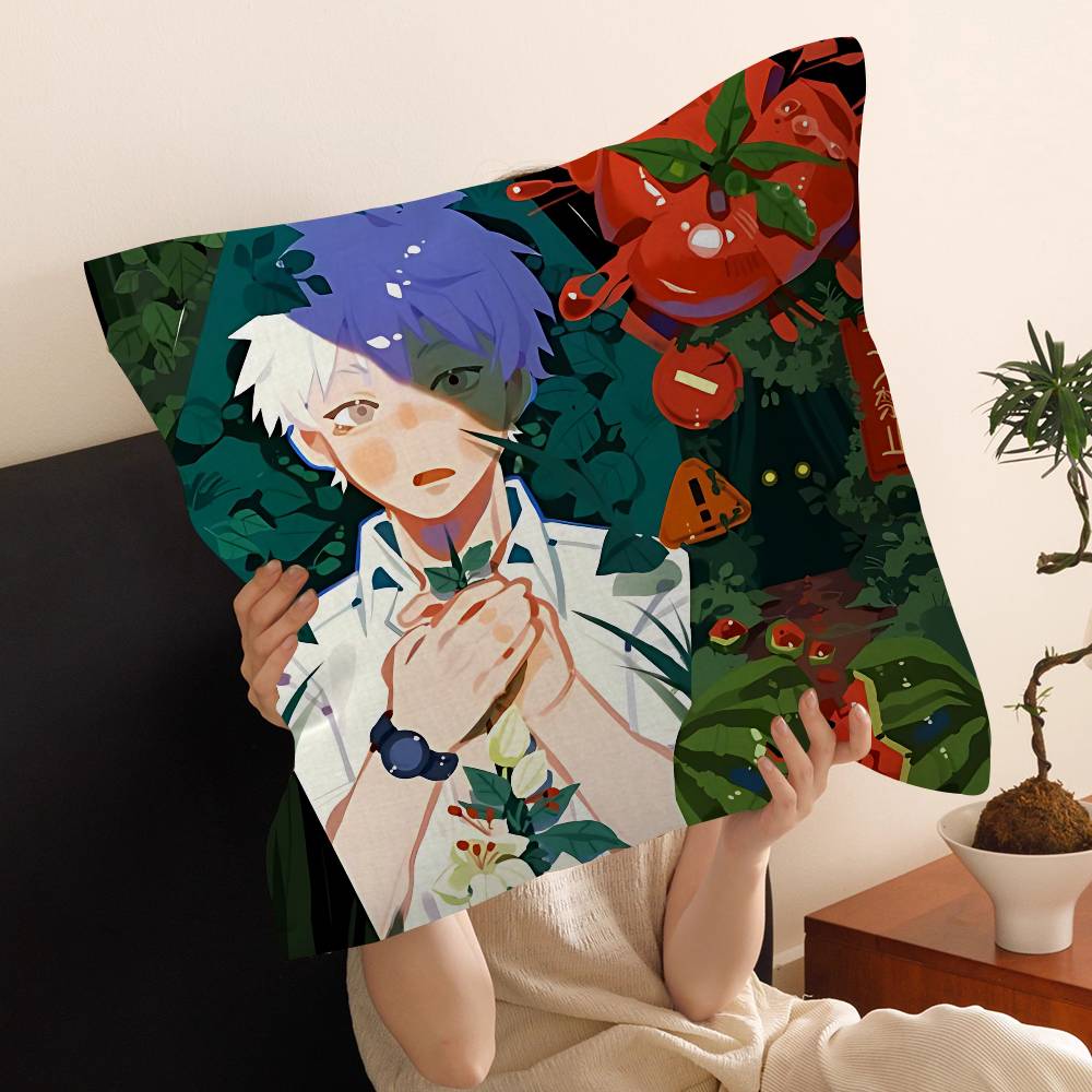 The Summer Hikaru Died Anime Office Cushion Pillowcase Car Cushion CoverXCM Lumbar Pillowcase Sofa Pillowcover