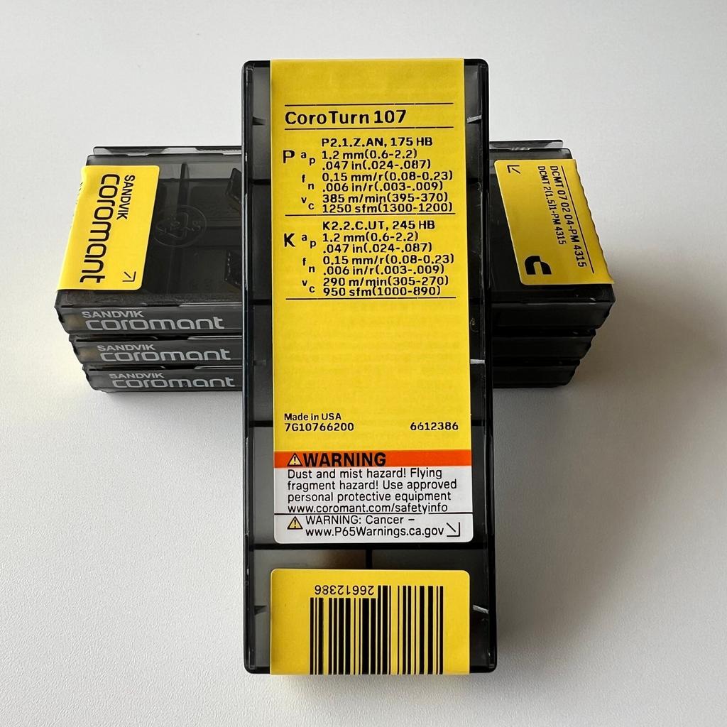 SANDVIK / DCMT070204-PM 4315 / Original Swedish hard alloy blade 10 Pcs