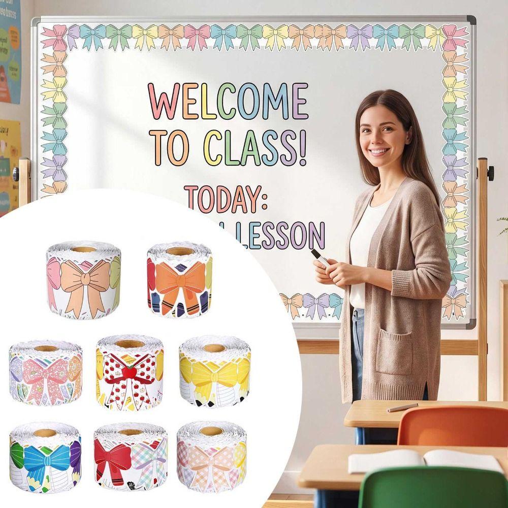 Self-Adhesive Bulletin Board Trim Blackboard Decorative Stickers for Classroom Decorations
