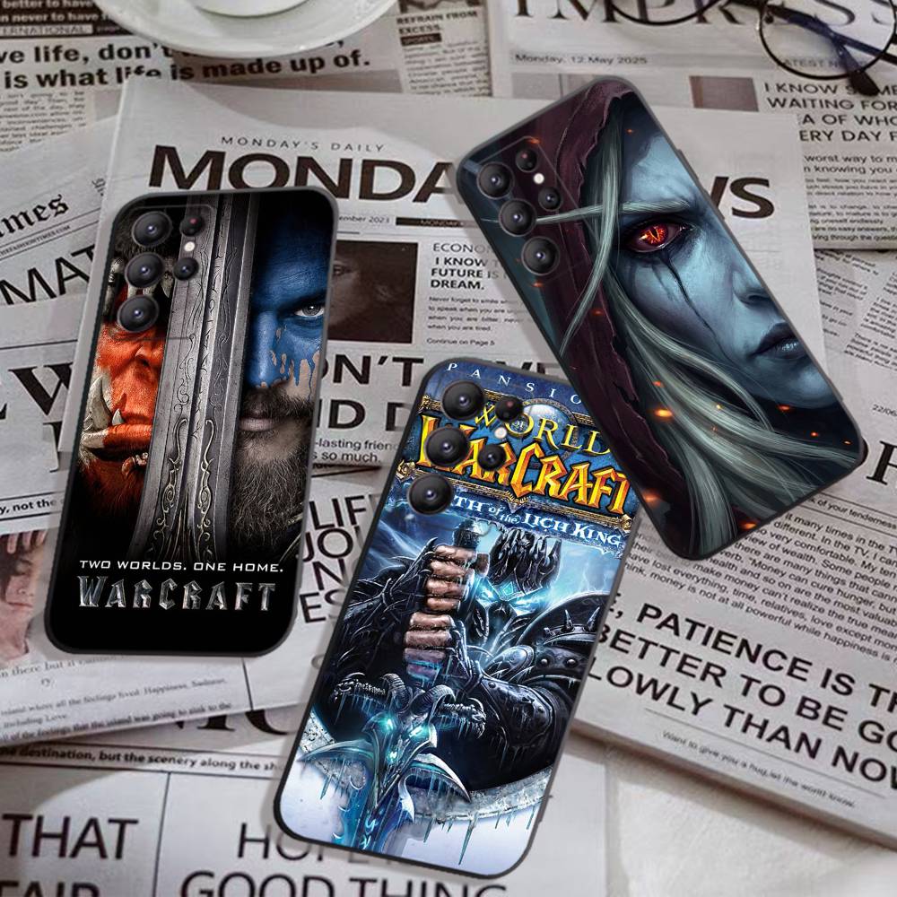 W-World Of W-Warcraft Игра Ретро Чехол Для Телефона Для Samsung S 24 Fe 25 Ultra Plus 20 Lite 21 30 22 23 24 22 Ultra 5G Fundas