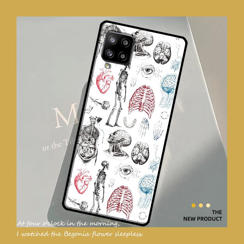 Медицинский чехол для мозга человеческих органов для Samsung Galaxy A54 A34 A53 A13 A32 A52 A14 A51 A71 A23 A33 A73 A12 A22 A21S Coque