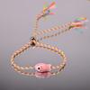 2/5Pcs Cartoon Cute Ceramic Fish Bracelets For Women Girls Stylish Bohemian Hand Woven Bracelets Jewelry Accessories Gifts