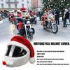 1pcs Santa Claus Helmet Cover Plush Christmas Hat for Motorcycle Helmet Happy New Year Party Supplies Xmas Cosplay Accessoories