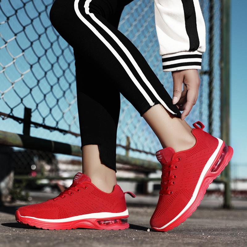 Горячая распродажа, красные кроссовки Air Running для мужчин и женщин, дышащая амортизирующая спортивная обувь для ходьбы, мужская обувь для пар, спортивная обувь для бега по пересеченной местности