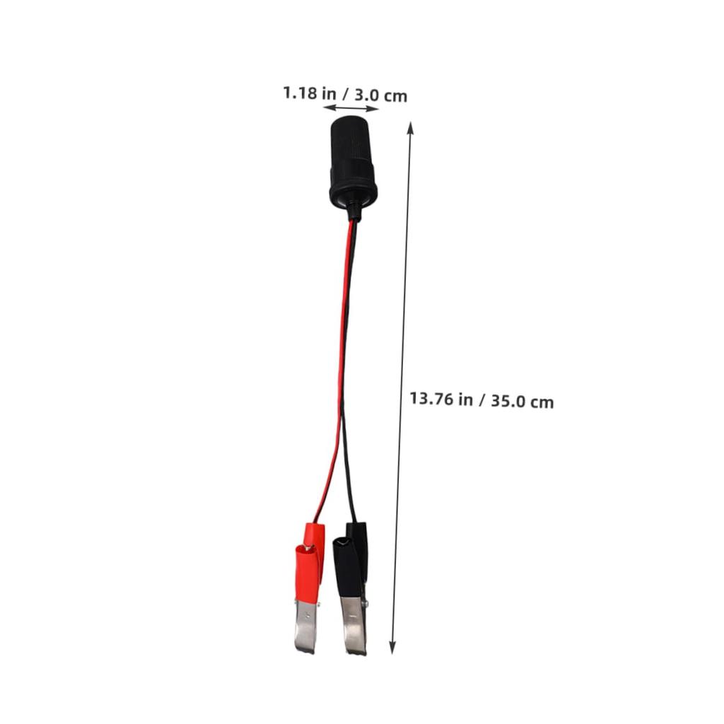 Happyyami Dual Outlet Adapter Durable Extension Cable Cigarette Lighter